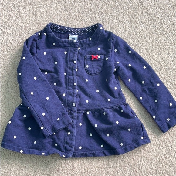 Polka dot peplum jacket 🧥 - Picture 1 of 3